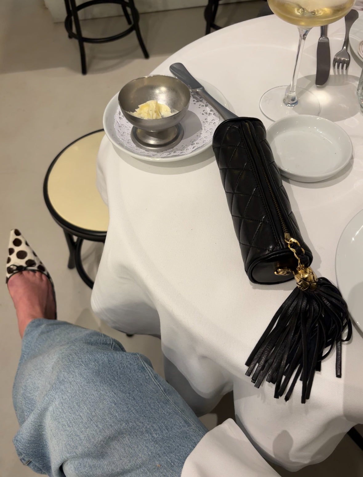 Chanel pouch tassel