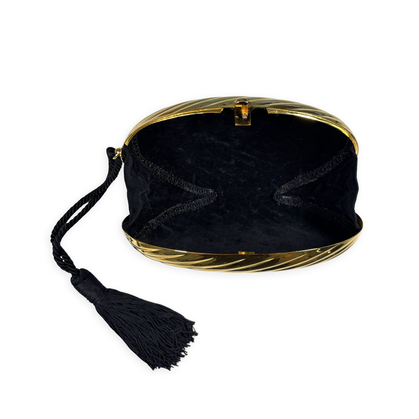 Oval Tassel Clutch