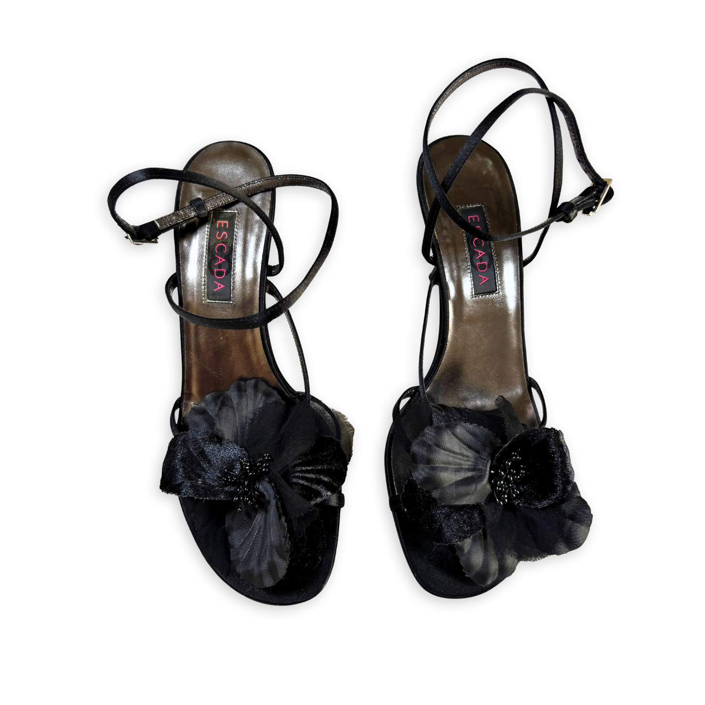 Escada satin heels 38