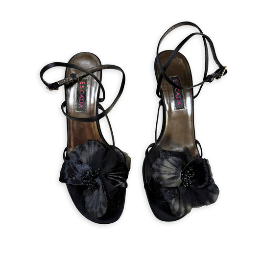 Escada satin heels 38
