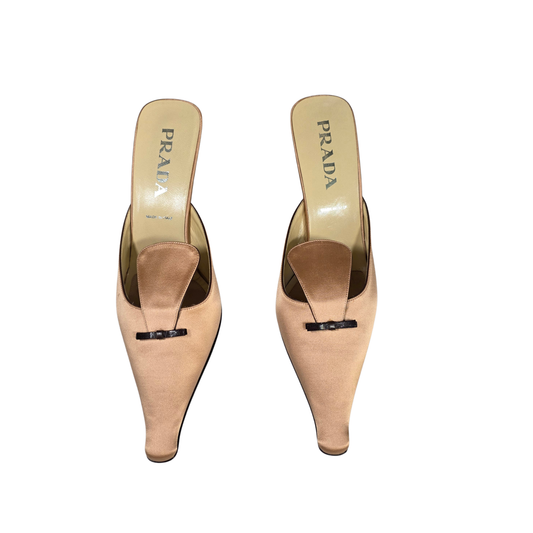 Prada silk heels 41,5