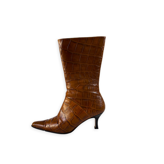 Croc mid calf boots 36-37